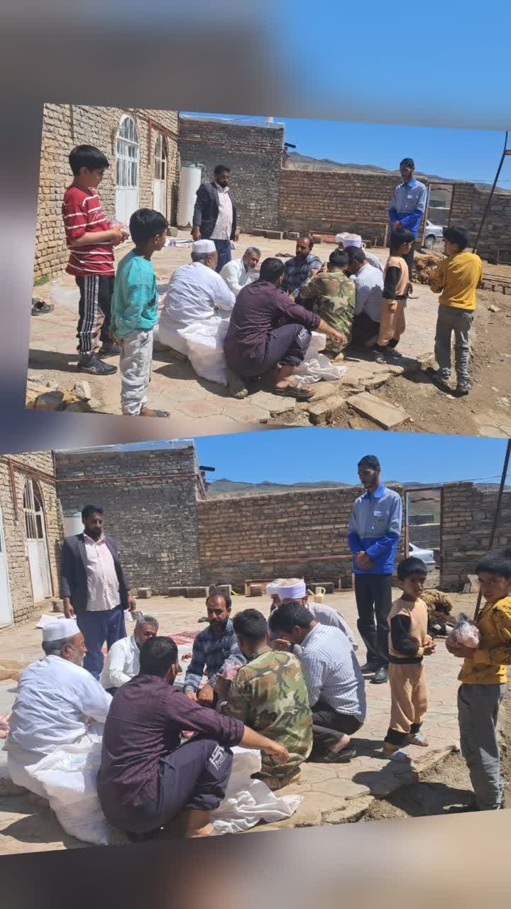 توزیع گوشت نذری ۲ رأس گاو میان مددجویان کمیته امداد صالح‌آباد در ایام اربعین شهادت رهبری
